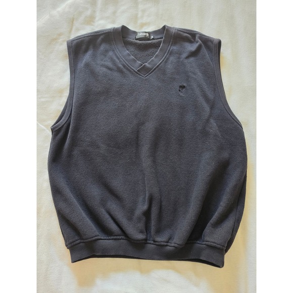 Ashworth Other - Ashworth Golf Vest Mens Medium Black V-Neck Sleeveless Sweatshirt Made in USA